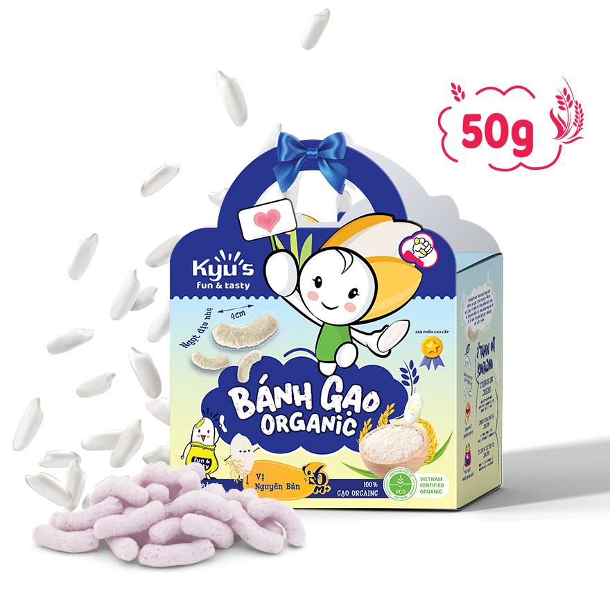 Bánh gạo Organic vị Nguyên Bản 50g