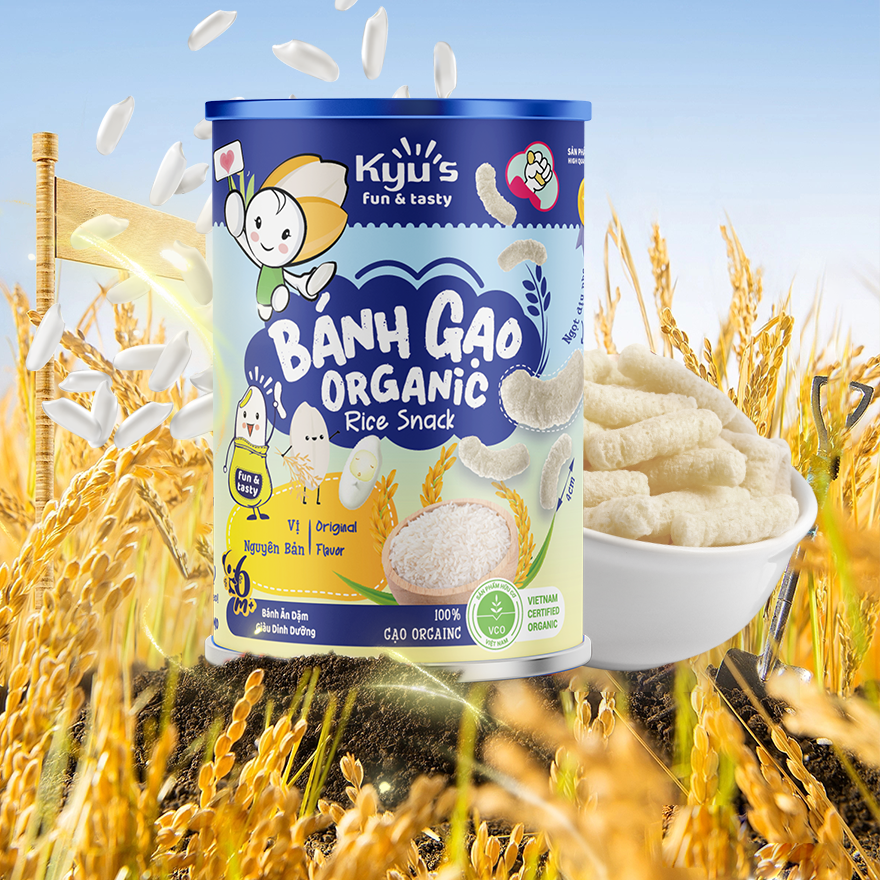 Bánh gạo Organic vị Nguyên Bản 30g